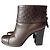 Botines Louis Vuitton de piel marrón Castaño