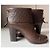 Botines Louis Vuitton de piel marrón Castaño - vista 3
