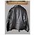 GUCCI LEDER-BIKERJACKE MIT GUCCI-LOGO. Schwarz - Ansicht 4