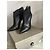Autre Marque Schwarze Leder Stiefeletten mit Absatz - Ansicht 2