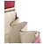 Bolsa Hermès Birkin 25 de avestruz rosa/ivory - vista 9