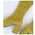 Stivali in suede chartreuse sopra il ginocchio Prada Autunno 2015 Azzurro chiaro Verde Giallo - vista 6
