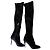 Botas altas Marie Jimmy Choo de piel negra Negro