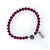 Autre Marque Set Scooter Paris Collana a Croce e Bracciale Rosso Argento Bordò - vista 6