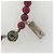 Autre Marque Set Scooter Paris Collana a Croce e Bracciale Rosso Argento Bordò - vista 7