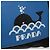 PRADA Backpack Nylon Leather Black Blue Silver Auth 92876 Silvery - view 22