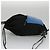 PRADA Backpack Nylon Leather Black Blue Silver Auth 92876 Silvery - view 4