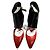 Stivaletti Chanel in vernice nero e rosso 40