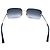 Occhiali da sole Chanel CC Logo argento senza montatura blu navy 4017 - vista 3