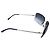 Occhiali da sole Chanel CC Logo argento senza montatura blu navy 4017 - vista 4