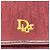 Borsa a spalla monogramma oro bordeaux Christian Dior Rosso D'oro - vista 7