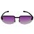 Occhiali da sole senza montatura con gradiente nero, viola e viola di Gucci Porpora - vista 3