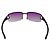Occhiali da sole senza montatura con gradiente nero, viola e viola di Gucci Porpora - vista 4
