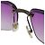 Occhiali da sole senza montatura con gradiente nero, viola e viola di Gucci Porpora - vista 8