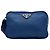 Borsa a tracolla incrociata in nylon blu navy con logo Prada Sport - vista 2
