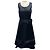 Bow Vestido sin mangas de seda duchesse azul marino con detalle de lazo Prada