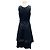 Bow Vestido sin mangas de seda duchesse azul marino con detalle de lazo Prada - vista 3