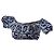Dolce & Gabbana Top corto de popelina con estampado de mayólica Blanco Azul oscuro