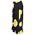Falda midi con volantes estampada floral Ganni en seda negra Negro - vista 2