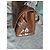 Borsa Lancel Ninon M Marrone Pelle Effetto Coccodrillo - vista 11