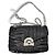 Lancel Midnight Flap Bag Black Quilted Leather Silver hardware