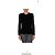 Roberto Cavalli Just Cavalli Leder Wolle Kaschmir Jacke Schwarz - Ansicht 2