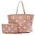 Louis Vuitton Neverfull MM Bicolor Monogram Empreinte Tote Bag Pink