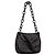 Borsa a Spalla Prada Tessuto Nera in Nylon e Pelle Nero