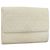 Borsa Clutch in pelle bianca SAINT LAURENT Auth bs21008 Bianco