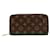 Brown Louis Vuitton Monogram Zippy Long Wallet Cloth  ref.1959414