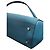 Borsa a mano Coach Stanton Carryall in pelle blu - vista 6
