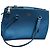 Borsa a mano Coach Stanton Carryall in pelle blu - vista 7