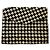 Mika Sarolea Clutch de pelo de pony blanco y negro con estampado de pata de gallo Multicolor
