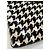 Mika Sarolea Clutch de pelo de pony blanco y negro con estampado de pata de gallo Multicolor - vista 5