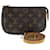 Mini Pochette Acessórios Louis Vuitton Marrom Lona  ref.1960403
