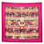 Hermès NINE HERMES RIVES FERTILES SQUARE 90 HENRY SILK SCARF BOX Fuschia  ref.1960625