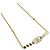 Collana in metallo dorato e strass Chanel D'oro