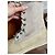 Stivaletti Timberland Beige in Pelle e Pelliccia Bianco sporco - vista 12