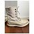 Stivaletti Timberland Beige in Pelle e Pelliccia Bianco sporco - vista 4