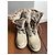 Stivaletti Timberland Beige in Pelle e Pelliccia Bianco sporco - vista 7