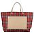 Burberry Nova Check Tote Bag aus Nylon rot Auth bs21181 - Ansicht 13