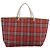 Burberry Nova Check Tote Bag aus Nylon rot Auth bs21181 - Ansicht 2