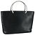 CHANEL Borsa a mano in pelle caviar nera CC Auth bs20918 Nero