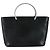 CHANEL Borsa a mano in pelle caviar nera CC Auth bs20918 Nero - vista 13