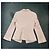 Chaqueta ajustada Giorgio Armani rosa de alpaca bebé - vista 6