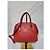 Borsa mini dome in pelle di vitello GUCCI rossa Rosso - vista 11