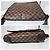 Borsa a tracolla/messenger Brooklyn MM Damier Ebene Louis Vuitton marrone - vista 14