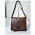 Borsa a tracolla/messenger Brooklyn MM Damier Ebene Louis Vuitton marrone - vista 15