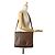 Borsa a tracolla/messenger Brooklyn MM Damier Ebene Louis Vuitton marrone - vista 3