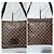 Borsa a tracolla/messenger Brooklyn MM Damier Ebene Louis Vuitton marrone - vista 5